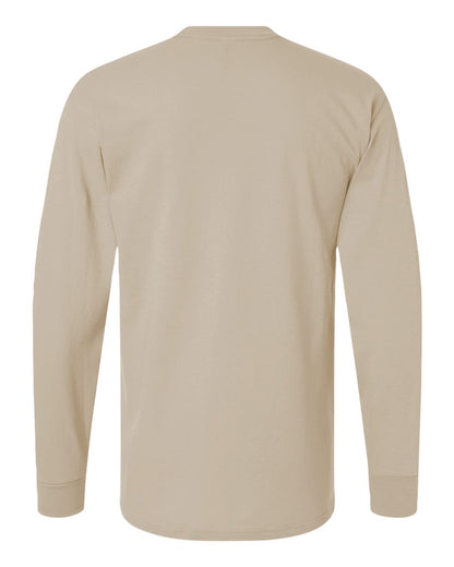 M&O Gold Soft Touch Long Sleeve T-Shirt 4820 #color_Sand