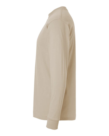 M&O Gold Soft Touch Long Sleeve T-Shirt 4820 #color_Sand