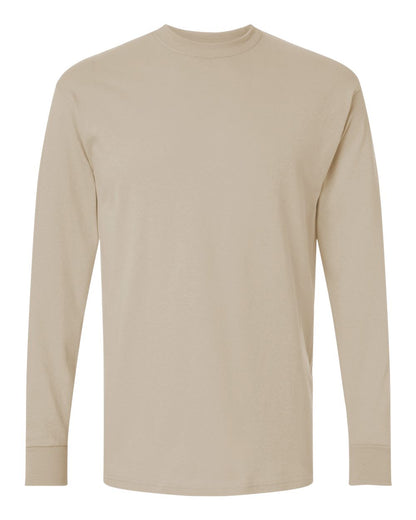 M&O Gold Soft Touch Long Sleeve T-Shirt 4820 #color_Sand