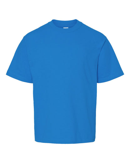 M&O Youth Gold Soft Touch T-Shirt 4850 #color_Ocean Blue