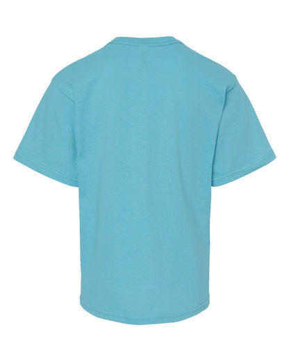 M&O Youth Gold Soft Touch T-Shirt 4850 #color_Diving Blue