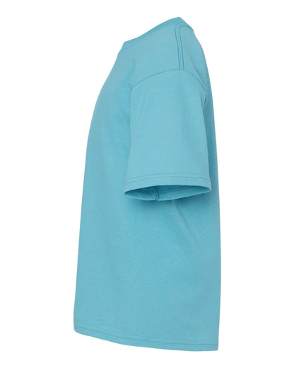M&O Youth Gold Soft Touch T-Shirt 4850 #color_Diving Blue
