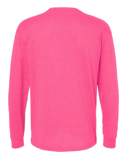 M&O Gold Soft Touch Long Sleeve T-Shirt 4820 #color_Neon Pink