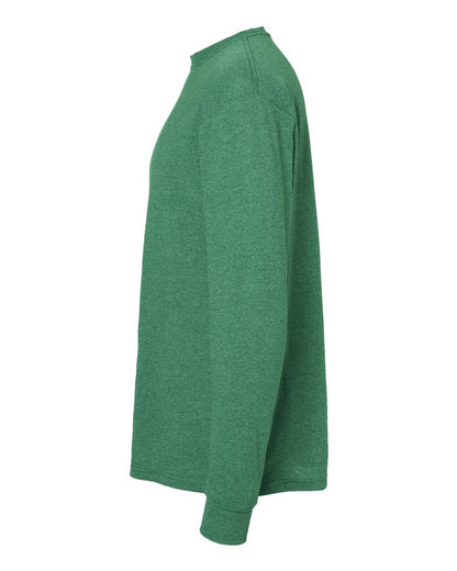 M&O Gold Soft Touch Long Sleeve T-Shirt 4820 #color_Heather Kelly Green