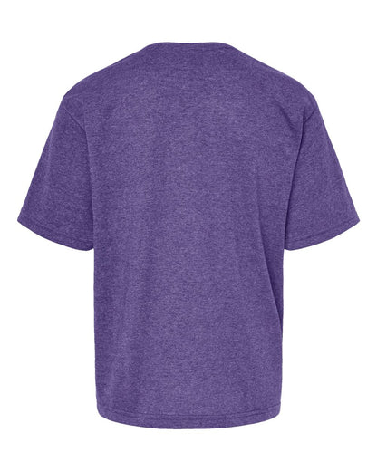 M&O Youth Gold Soft Touch T-Shirt 4850 #color_Heather Purple