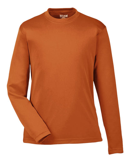 Team 365 Youth Zone Performance Long-Sleeve T-Shirt TT11YL #color_Sport Burnt Orange