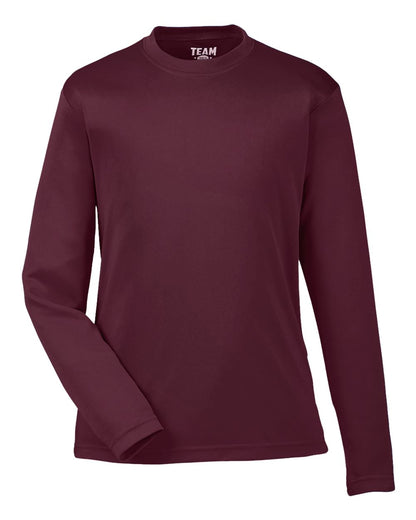Team 365 Youth Zone Performance Long-Sleeve T-Shirt TT11YL #color_Sport Dark Maroon