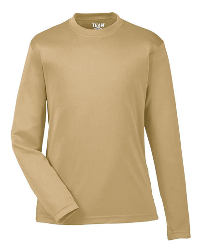 Team 365 Youth Zone Performance Long-Sleeve T-Shirt TT11YL #color_Sport Vegas Gold