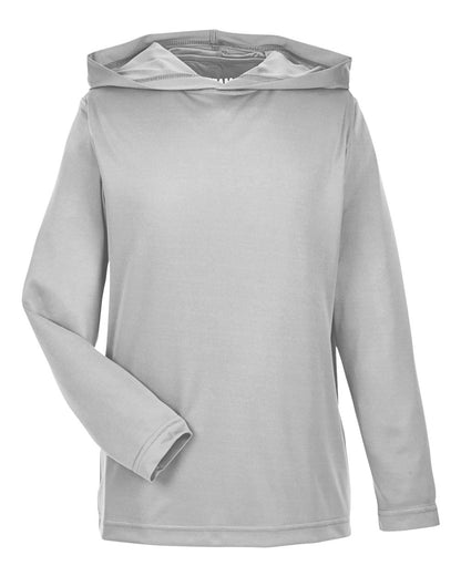 Team 365 Youth Zone Performance Hooded T-Shirt TT41Y #color_Sport Silver