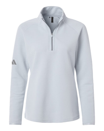Adidas Women's Spacer Quarter-Zip Pullover A589 #color_Halo Blue
