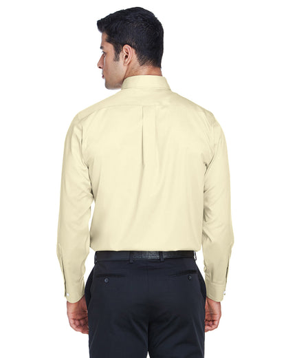Devon & Jones Men's Crown Collection® Solid Stretch Twill Woven Shirt DG530 #color_TRANSPRNT YELLOW