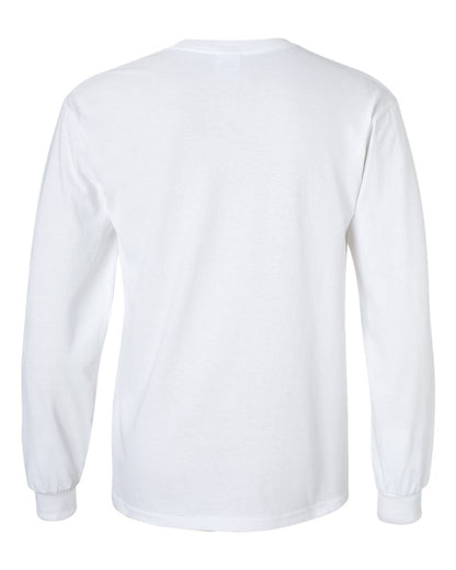 Gildan Ultra Cotton® Long Sleeve T-Shirt 2400 #color_White