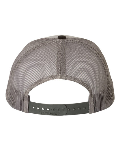 Richardson Snapback Trucker Cap 112 #color_Grey/ Charcoal/ Black