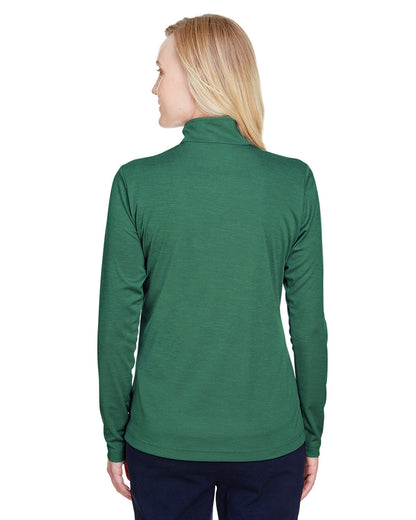 Team 365 Ladies' Zone Sonic Heather Performance Quarter-Zip TT31HW #color_SP FOREST HTHR