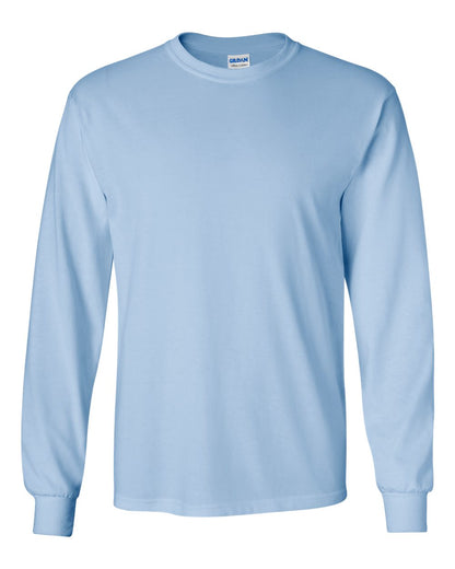 Gildan Ultra Cotton® Long Sleeve T-Shirt 2400 #color_Light Blue