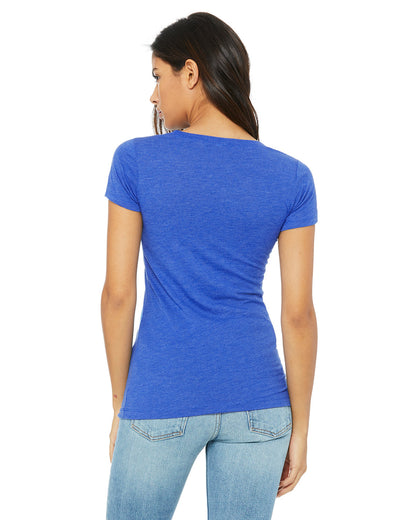 BELLA + CANVAS Ladies' Triblend Short-Sleeve T-Shirt B8413 #color_TR ROYAL TRIBLND