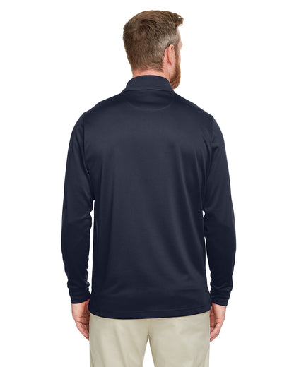 Harriton Men's Tall Advantage Long Sleeve Snag Protection Plus IL Polo M348LT #color_DARK NAVY