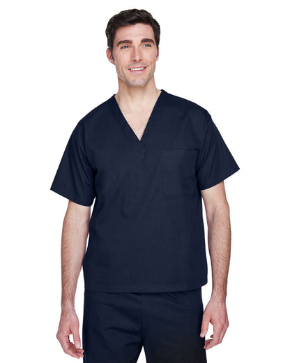 Harriton Adult Restore Scrub Top M897 #color_DARK NAVY