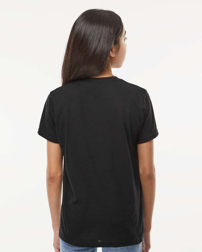 M&O Youth Deluxe Blend T-Shirt 3544 #colormdl_Black