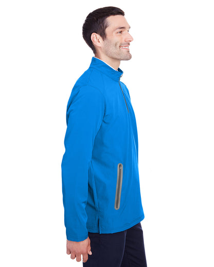 North End Men's Quest Stretch Quarter-Zip NE401 #color_OLYM BLU / CRBN