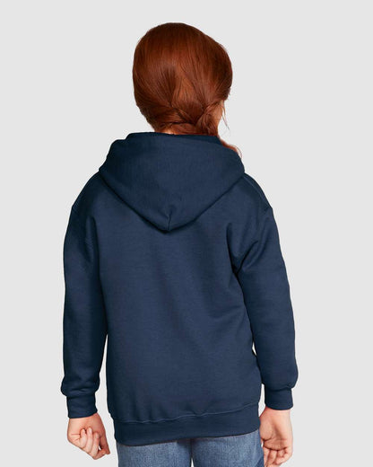 Gildan Heavy Blend™ Youth Full-Zip Hooded Sweatshirt 18600B #colormdl_Navy