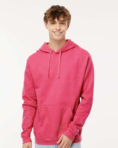 M&O Unisex Pullover Hoodie 3320 #colormdl_Heather Fuchsia