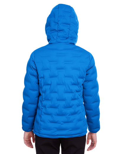 North End Ladies' Loft Puffer Jacket NE708W #color_OLYM BLU / CRBN