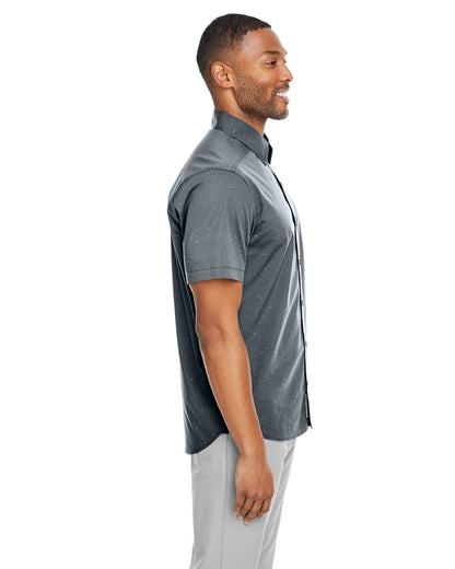 Spyder Men's Stryke Woven Short-Sleeve Shirt S17019 #color_POLAR