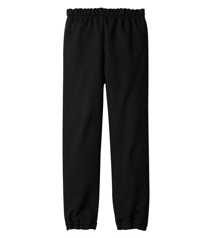Gildan HEAVY BLEND YOUTH SWEATPANTS 182B #color_Black