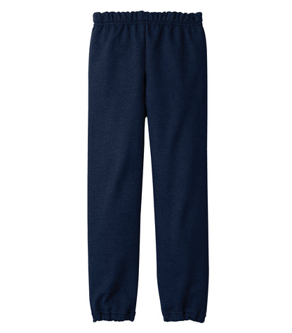 Gildan HEAVY BLEND YOUTH SWEATPANTS 182B #color_Navy