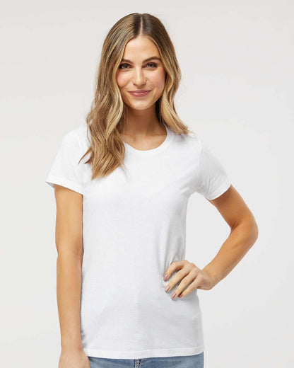 M&O Women's Gold Soft Touch T-Shirt 4810 #colormdl_White