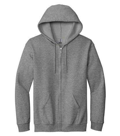 Gildan HEAVY BLEND FULL ZIP HOODED 1860 #color_Graphite Heather