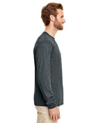 Gildan Adult Long-Sleeve T-Shirt G840 #color_DARK HEATHER