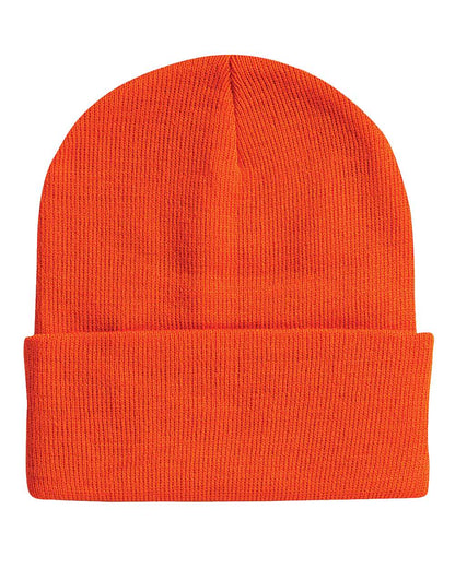 Sportsman 12" Solid Cuffed Beanie SP12 #color_Blaze Orange