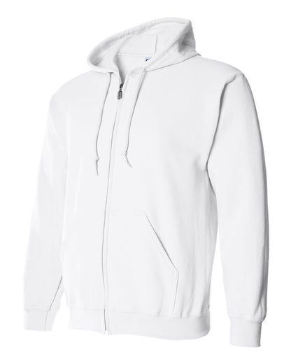 Gildan Heavy Blend™ Full-Zip Hooded Sweatshirt 18600 #color_White