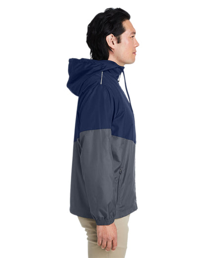 Core365 Unisex Techno Lite Colorblock Windbreaker CE710 #color_CLASC NAVY