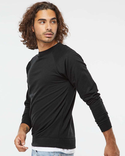 Independent Trading Co. Icon Lightweight Loopback Terry Crewneck Sweatshirt SS1000C #colormdl_Black