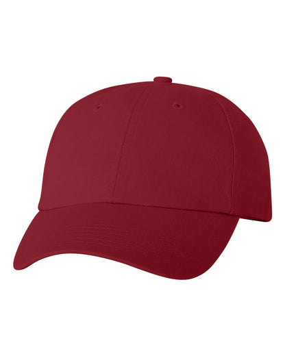 Valucap Adult Bio-Washed Classic Dad Hat VC300A #color_Cardinal