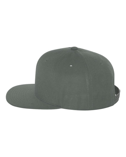 YP Classics Premium Flat Bill Snapback Cap 6089M #color_Dark Grey