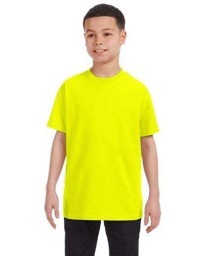 Gildan Youth Heavy Cotton™ T-Shirt G500B #color_SAFETY GREEN