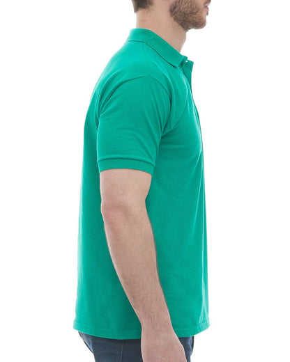 M&O Ring-Spun Piqué Polo 7002 #color_Kelly Green