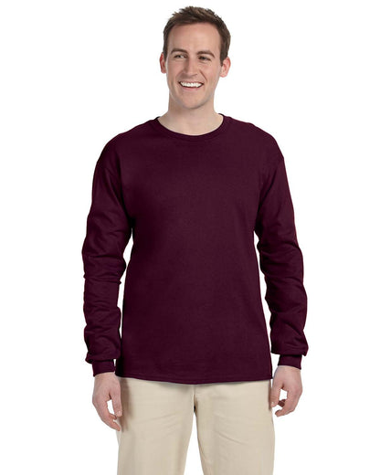 Gildan Adult Ultra Cotton® Long-Sleeve T-Shirt G240 #color_MAROON