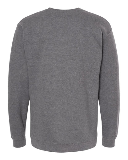 M&O Unisex Crewneck Fleece 3340 #color_Heather Grey