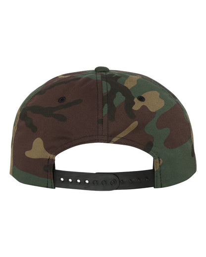 YP Classics Premium Flat Bill Snapback Cap 6089M #color_Green Camo