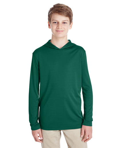 Team 365 Youth Zone Performance Hooded T-Shirt TT41Y #color_SPORT FOREST