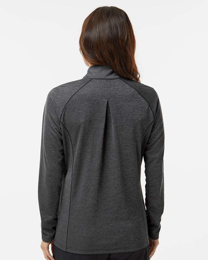 Adidas Women's Space Dyed Quarter-Zip Pullover A594 #colormdl_Black Melange