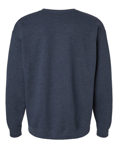 M&O Unisex Crewneck Fleece 3340 #color_Heather Navy