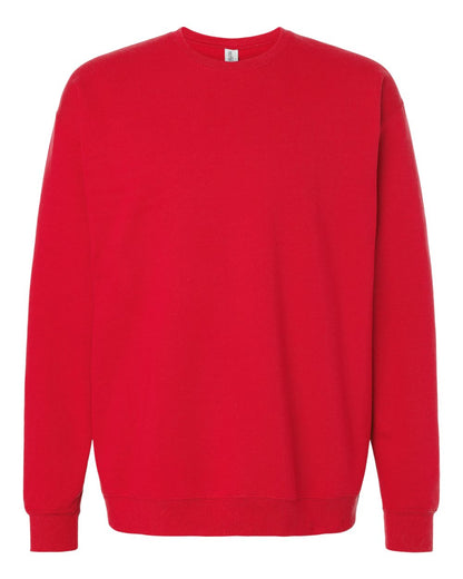 M&O Unisex Crewneck Fleece 3340 #color_Red