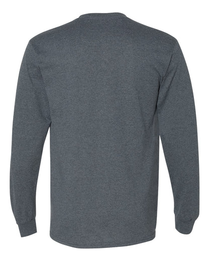 Gildan DryBlend® 50/50 Long Sleeve T-Shirt 8400 #color_Dark Heather