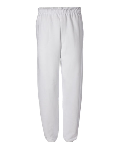 JERZEES NuBlend® Sweatpants 973MR #color_White